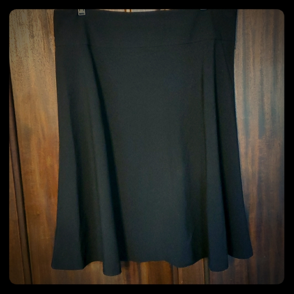Large Roz & Ali Long Black Dressy Skirt